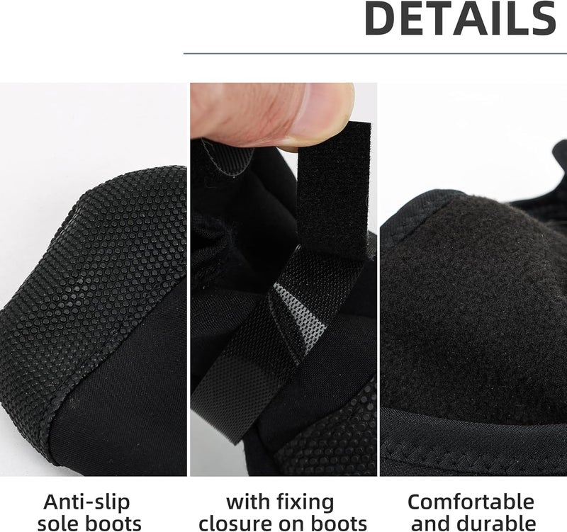 ETIAL Dog Paw Wound Recovery Boot, Breathable Dog Bootie for Injured Paw, Anti-Slip Dog Shoe with Self-Adhesive Strap, Dog Paw Protector for Outdoor Walking & Keep Dogs from Licking Wounds (M) - Image 3
